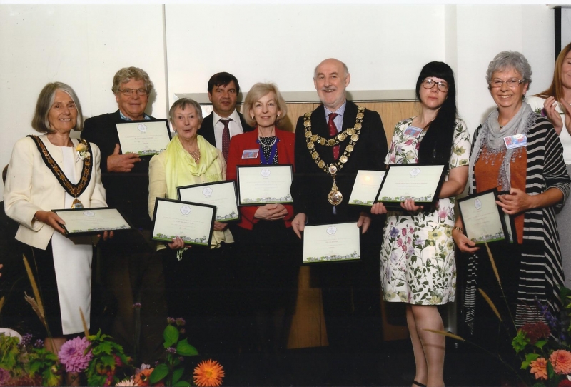 The Marlborough team with their 2016 "in Bloom" Its Your Neighbourhood awards