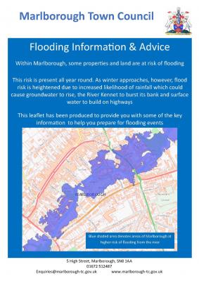 an image of the front cover of a leaflet entitled Flooding Information and Advice