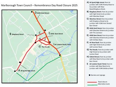 2025-Remembrance-Road-Closure-Map