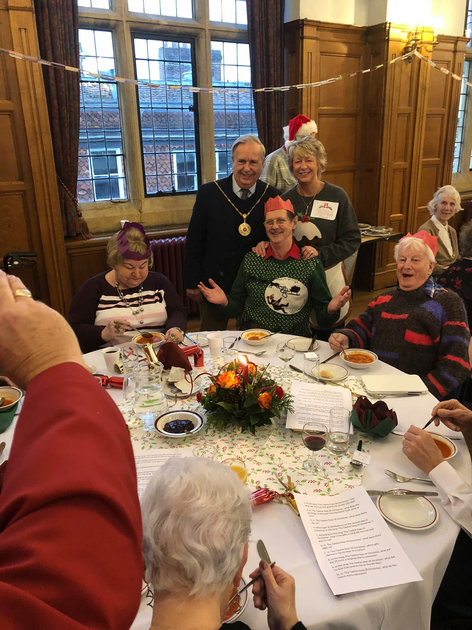 Christmas lunch in the Town Hall